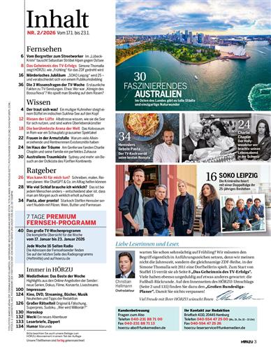 HörZu Inhaltsverzeichnis