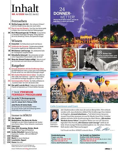 HörZu Inhaltsverzeichnis