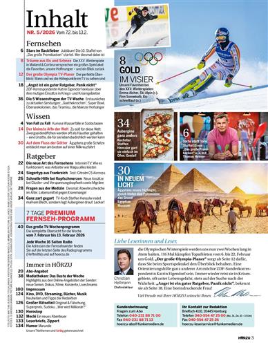 HörZu Inhaltsverzeichnis