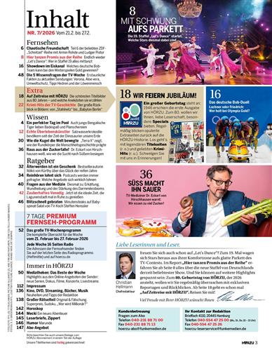 HörZu Inhaltsverzeichnis