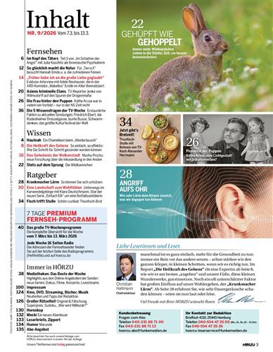 HörZu Inhaltsverzeichnis