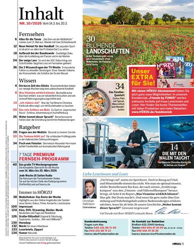 HörZu Inhaltsverzeichnis