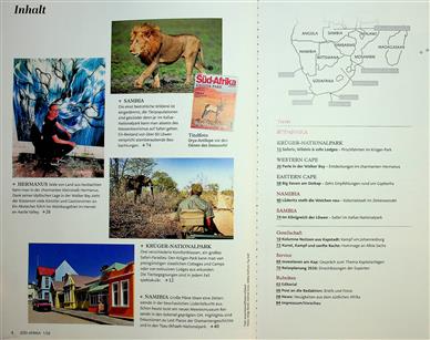 Süd-Afrika Magazin Inhaltsverzeichnis