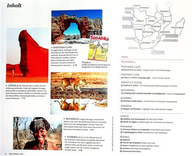 Süd-Afrika Magazin Inhaltsverzeichnis
