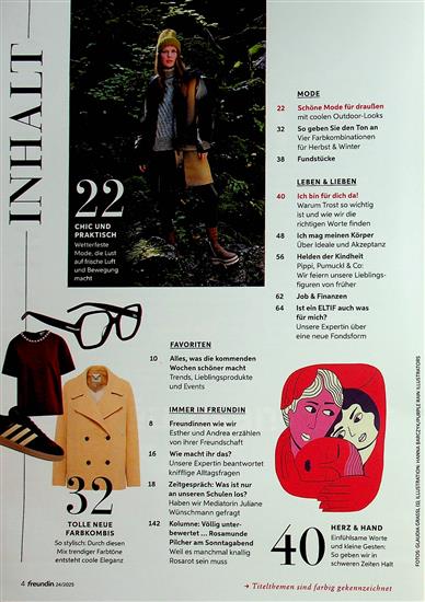 Freundin Inhaltsverzeichnis