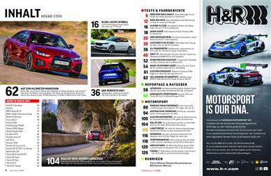 Sport Auto Inhaltsverzeichnis