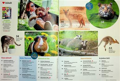 Herz für Tiere Inhaltsverzeichnis