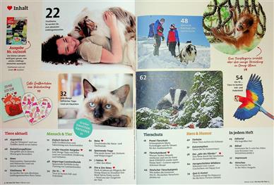 Herz für Tiere Inhaltsverzeichnis