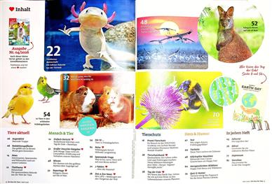 Herz für Tiere Inhaltsverzeichnis