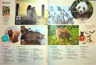 Herz für Tiere Inhaltsverzeichnis