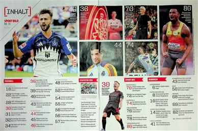 Sport Bild Inhaltsverzeichnis