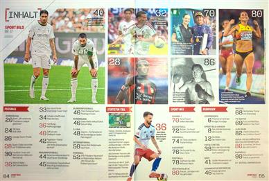 Sport Bild Inhaltsverzeichnis