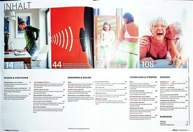 HörZu Gesundheit Inhaltsverzeichnis