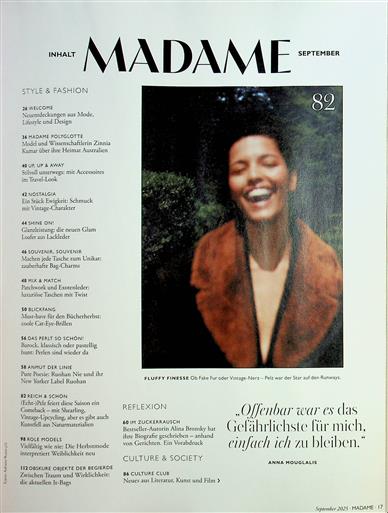 Madame Inhaltsverzeichnis