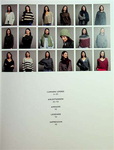 LAMANA Strickmagazin Winter 2025 Inhaltsverzeichnis