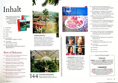 Merian Inhaltsverzeichnis