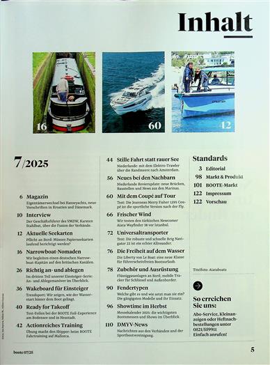Boote Inhaltsverzeichnis