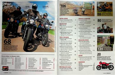 Motorrad Inhaltsverzeichnis