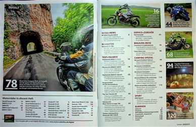 Motorrad Inhaltsverzeichnis