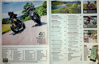 Motorrad Inhaltsverzeichnis
