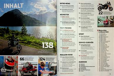 Motorrad Inhaltsverzeichnis