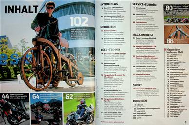 Motorrad Inhaltsverzeichnis