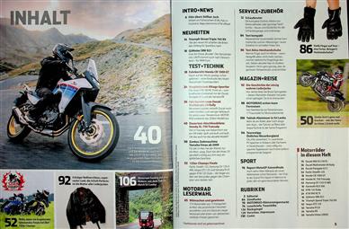 Motorrad Inhaltsverzeichnis