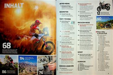 Motorrad Inhaltsverzeichnis