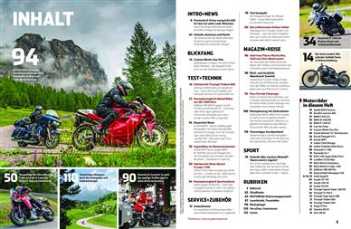 Motorrad Inhaltsverzeichnis