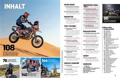 Motorrad Inhaltsverzeichnis