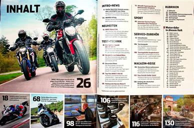 Motorrad Inhaltsverzeichnis