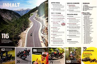 Motorrad Inhaltsverzeichnis