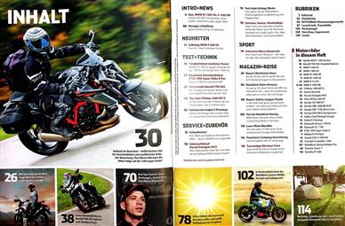 Motorrad Inhaltsverzeichnis