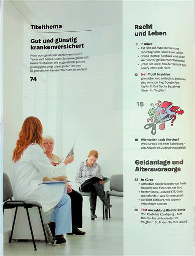Stiftung Warentest Finanzen Inhaltsverzeichnis