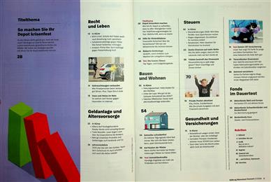 Stiftung Warentest Finanzen Inhaltsverzeichnis