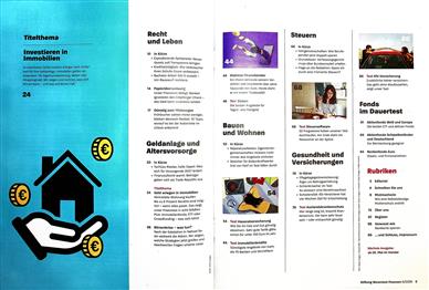 Stiftung Warentest Finanzen Inhaltsverzeichnis