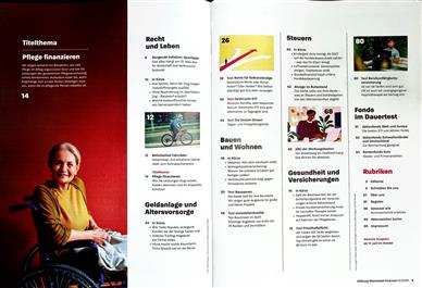 Stiftung Warentest Finanzen Inhaltsverzeichnis