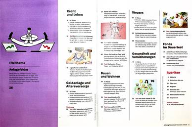 Stiftung Warentest Finanzen Inhaltsverzeichnis