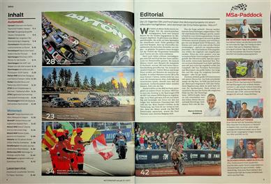 Motorsport Aktuell Inhaltsverzeichnis