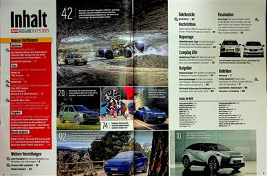 Auto Zeitung Inhaltsverzeichnis