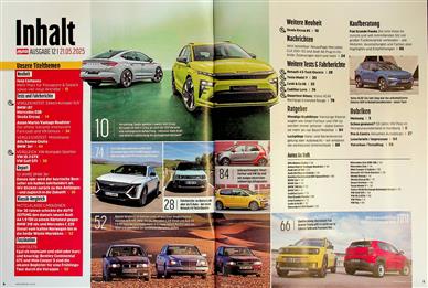 Auto Zeitung Inhaltsverzeichnis