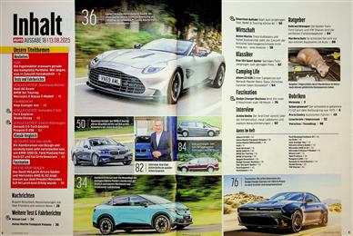 Auto Zeitung Inhaltsverzeichnis