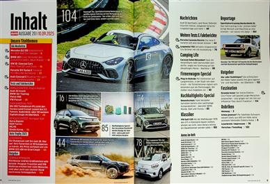 Auto Zeitung Inhaltsverzeichnis