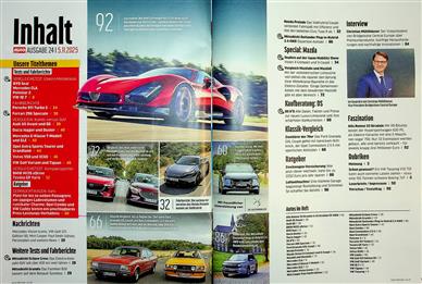 Auto Zeitung Inhaltsverzeichnis