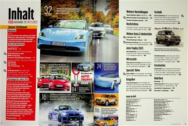 Auto Zeitung Inhaltsverzeichnis