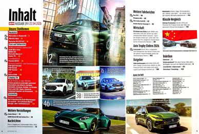 Auto Zeitung Inhaltsverzeichnis