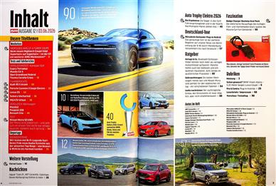 Auto Zeitung Inhaltsverzeichnis