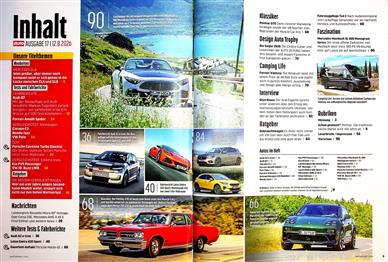 Auto Zeitung Inhaltsverzeichnis