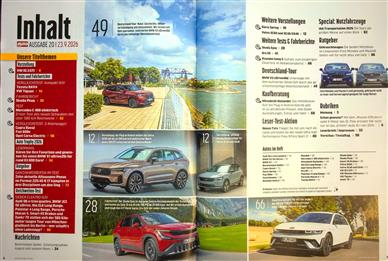 Auto Zeitung Inhaltsverzeichnis