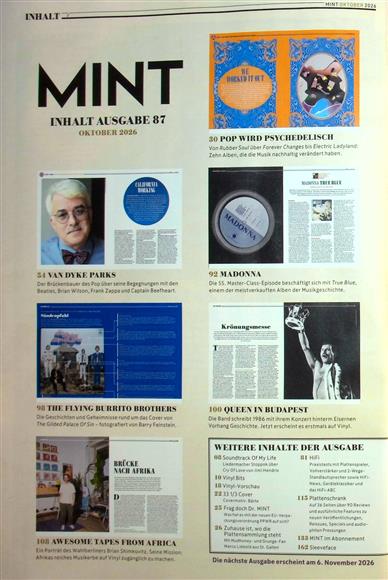 Mint Magazin Inhaltsverzeichnis